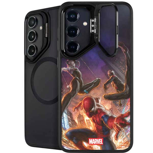 Marvel Spiderman Group Wall Galaxy S24 FE Kickstand Case